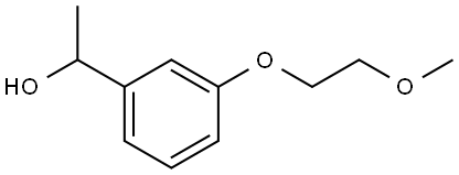 1-(3-(2-methoxyethoxy)phenyl)ethanol Structure