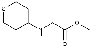 methyl 2-((tetrahydro-2H-thiopyran-4-yl)amino)acetate Structure