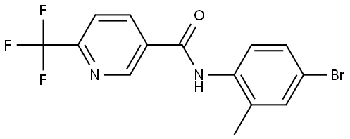 N-(4-Bromo-2-methylphenyl)-6-(trifluoromethyl)-3-pyridinecarboxamide Structure