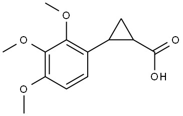 2-(2,3,4-Trimethoxyphenyl)cyclopropanecarboxylic acid Structure