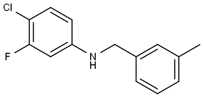 N-(4-Chloro-3-fluorophenyl)-3-methylbenzenemethanamine Structure