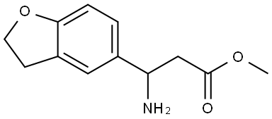 METHYL 3-AMINO-3-(2,3-DIHYDRO-1-BENZOFURAN-5-YL)PROPANOATE Structure