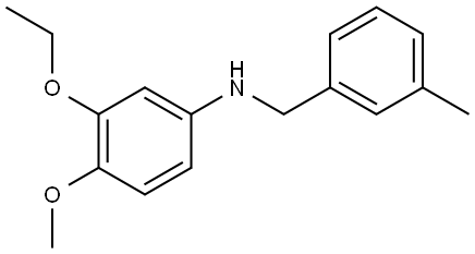 N-(3-Ethoxy-4-methoxyphenyl)-3-methylbenzenemethanamine Structure