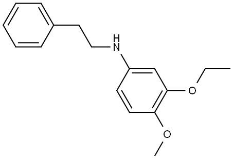 N-(3-Ethoxy-4-methoxyphenyl)benzeneethanamine Structure