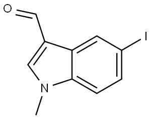 1H-Indole-3-carboxaldehyde, 5-iodo-1-methyl- Structure