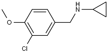 3-Chloro-N-cyclopropyl-4-methoxybenzenemethanamine Structure