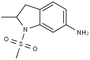 2-Methyl-1-(methylsulfonyl)indolin-6-amine 구조식 이미지