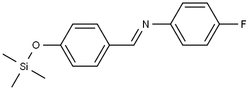 Benzenamine, 4-fluoro-N-[[4-[(trimethylsilyl)oxy]phenyl]methylene]-, [N(E)]- 구조식 이미지