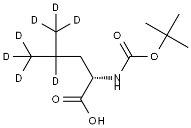 L-LEUCINE-D7-N-T-BOC H2O (ISO-PROPYL-D7) Structure