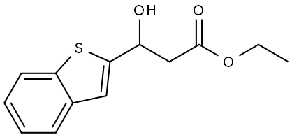 Benzo[b]thiophene-2-propanoic acid, β-hydroxy-, ethyl ester Structure