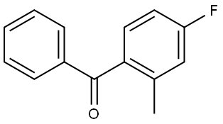 Methanone, (4-fluoro-2-methylphenyl)phenyl- Structure