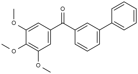 1,1'-Biphenyl]-3-yl(3,4,5-trimethoxyphenyl)methanone Structure