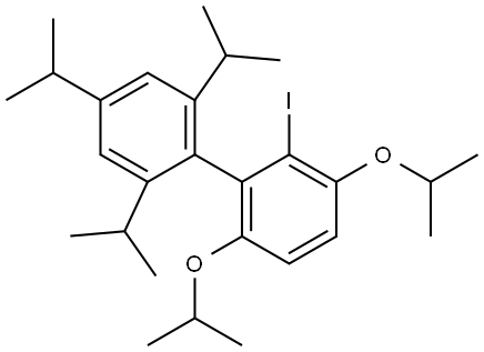 2-iodo-3,6-diisopropoxy-2',4',6'-triisopropyl-1,1'-biphenyl Structure