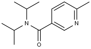 6-Methyl-N,N-bis(1-methylethyl)-3-pyridinecarboxamide Structure