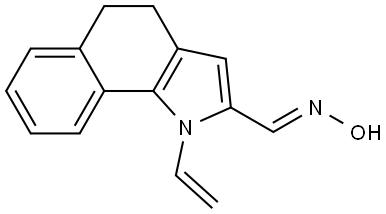 1-Ethenyl-4,5-dihydro-1H-benz[g]indole-2-carboxaldehyde oxime Structure