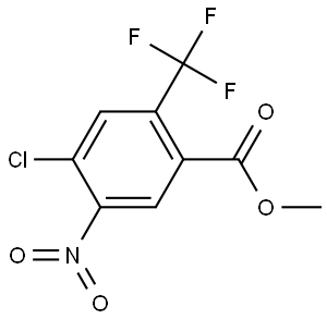 Benzoic acid, 4-chloro-5-nitro-2-(trifluoromethyl)-, methyl ester Structure