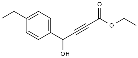 ethyl 4-(4-ethylphenyl)-4-hydroxybut-2-ynoate Structure