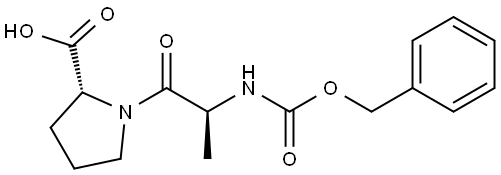 D-Proline, N-[(phenylmethoxy)carbonyl]-L-alanyl- Structure