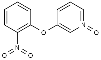 2-NITROPHENYL 1-OXIDO-3-PYRIDINYL ETHER Structure