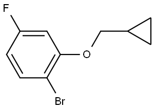 1-bromo-2-(cyclopropylmethoxy)-4-fluorobenzene Structure