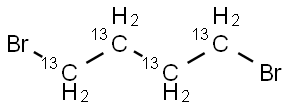 1,4-Dibromobutane-13C4 Structure