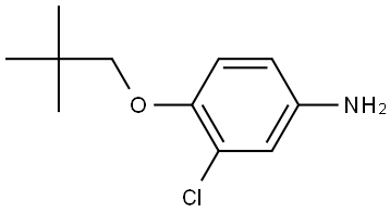 3-Chloro-4-(2,2-dimethylpropoxy)benzenamine Structure