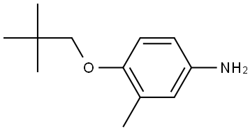 4-(2,2-Dimethylpropoxy)-3-methylbenzenamine Structure