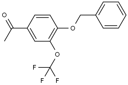 1-(4-(benzyloxy)-3-(trifluoromethoxy)phenyl)ethanone Structure