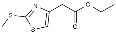 Ethyl 2-[2-(Methylthio)-4-thiazolyl]acetate Structure