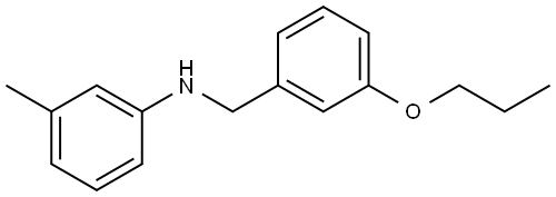 N-(3-Methylphenyl)-3-propoxybenzenemethanamine Structure