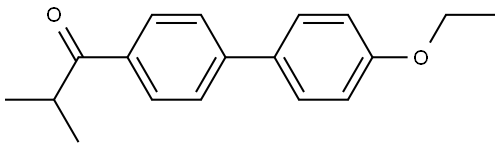 1-(4'-ethoxy-[1,1'-biphenyl]-4-yl)-2-methylpropan-1-one Structure