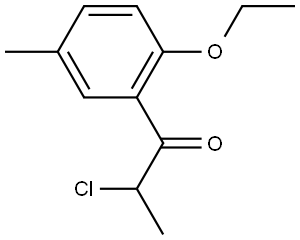 2-Chloro-1-(2-ethoxy-5-methylphenyl)-1-propanone Structure