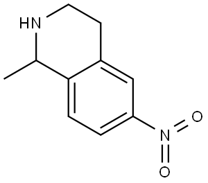 1-methyl-6-nitro-1,2,3,4-tetrahydroisoquinoline Structure