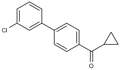 (3'-Chloro[1,1'-biphenyl]-4-yl)cyclopropylmethanone Structure