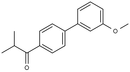 1-(3'-Methoxy[1,1'-biphenyl]-4-yl)-2-methyl-1-propanone Structure