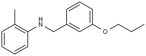 N-(2-Methylphenyl)-3-propoxybenzenemethanamine Structure