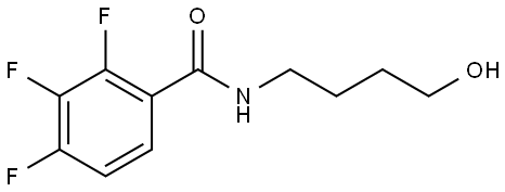 2,3,4-Trifluoro-N-(4-hydroxybutyl)benzamide Structure