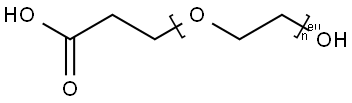 O-(2-CARBOXYETHYL)POLYETHYLENE GLYCOL Structure