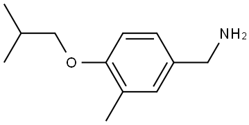 3-Methyl-4-(2-methylpropoxy)benzenemethanamine Structure