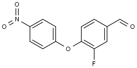 3-fluoro-4-(4-nitrophenoxy)benzaldehyde Structure