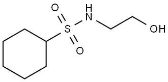 N-(2-Hydroxyethyl)cyclohexanesulfonamide Structure