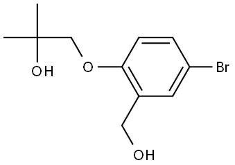 5-Bromo-2-(2-hydroxy-2-methylpropoxy)benzenemethanol Structure