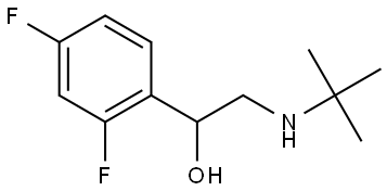 2-(tert-butylamino)-1-(2,4-difluorophenyl)ethanol Structure