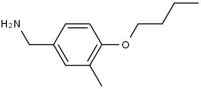 4-Butoxy-3-methylbenzenemethanamine Structure