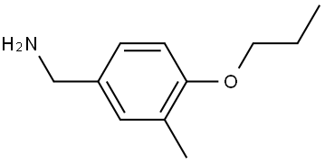 3-Methyl-4-propoxybenzenemethanamine Structure