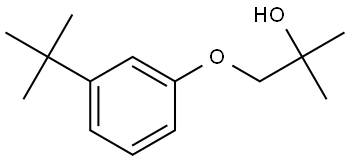 1-[3-(1,1-Dimethylethyl)phenoxy]-2-methyl-2-propanol Structure