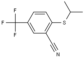 2-[(1-Methylethyl)thio]-5-(trifluoromethyl)benzonitrile Structure