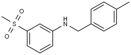 4-Methyl-N-[3-(methylsulfonyl)phenyl]benzenemethanamine Structure