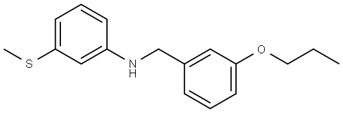 N-[3-(Methylthio)phenyl]-3-propoxybenzenemethanamine Structure