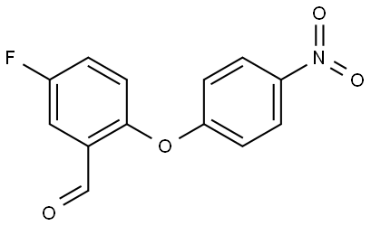 5-fluoro-2-(4-nitrophenoxy)benzaldehyde Structure